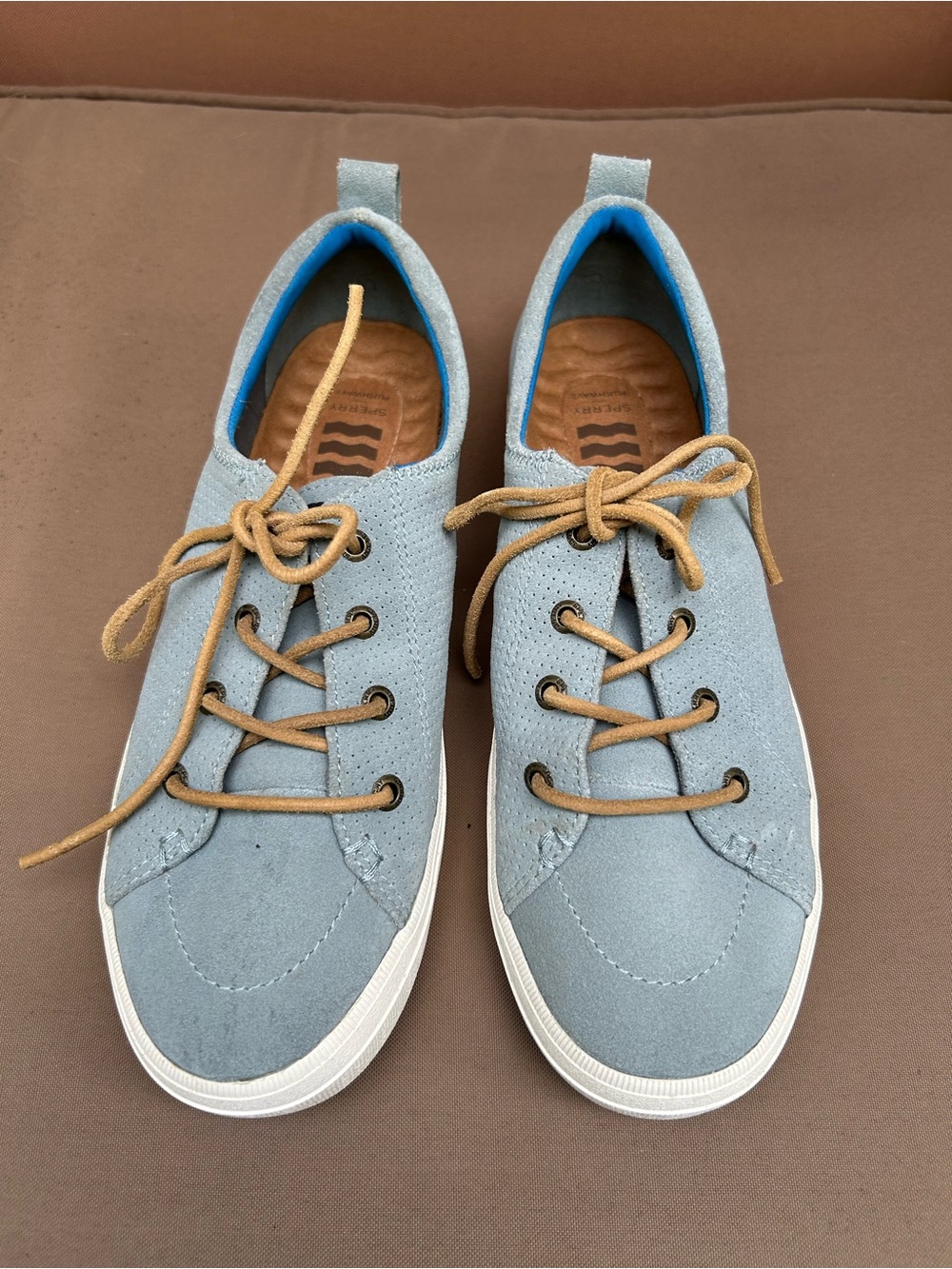 Women's Light Blue Sperry Sneakers